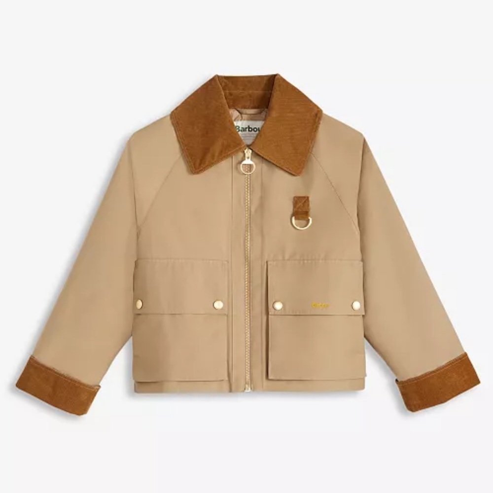 Barbour Nora Casual Barn Jacket in Military Brown - Picture 4 of 10